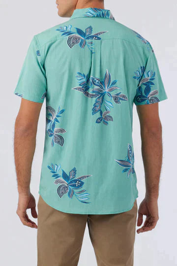 Oasis Eco Ss Standard Shirt Final Sale Aqua Wash pic 4 | SoHa Surf Shop