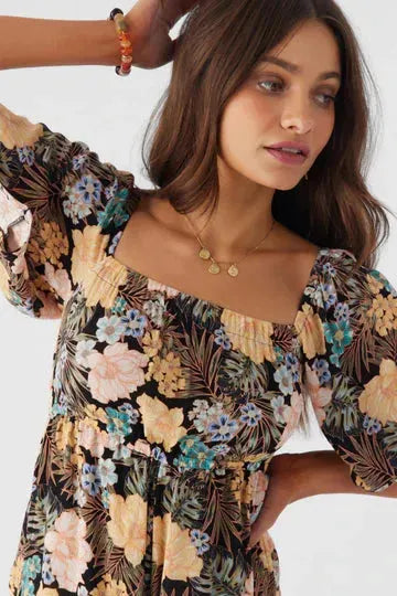 Oneill Women's Jaslynn Tropical Romper - SoHa Surf Shop