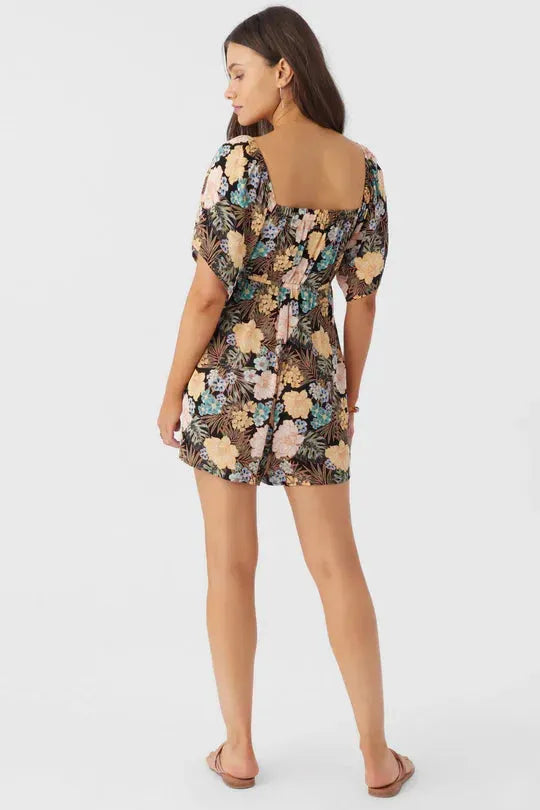 Oneill Women's Jaslynn Tropical Romper - SoHa Surf Shop