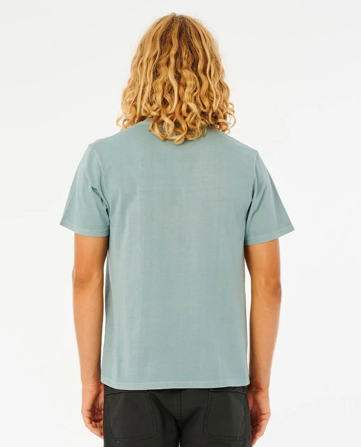 Plain Wash Tshirt Mineral Blue pic 2 | SoHa Surf Shop