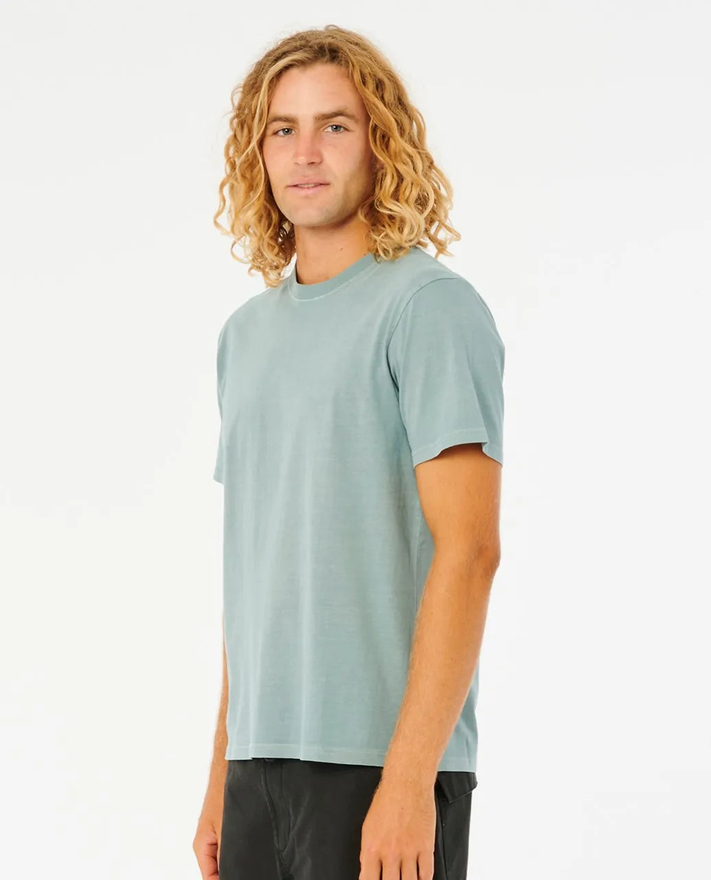 Plain Wash Tshirt Mineral Blue pic 3 | SoHa Surf Shop