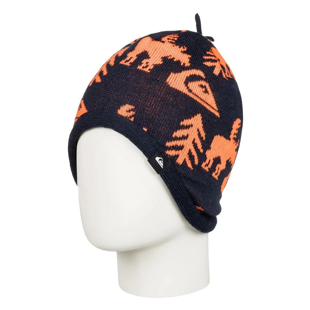 Quiksilver Mens Cookie Beanie in Blue - front view