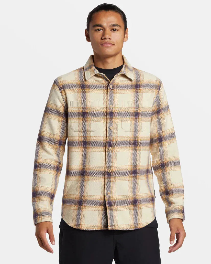 Quiksilver Men's Dna Flannel Fog DNA Flannel pic 1 | SoHa Surf Shop
