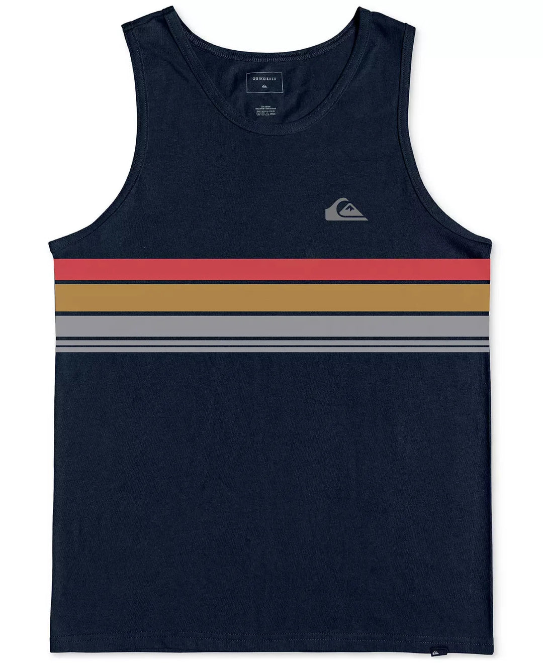 Quiksilver Men's Everyday Stripe Tank Navy pic 1 | SoHa Surf Shop