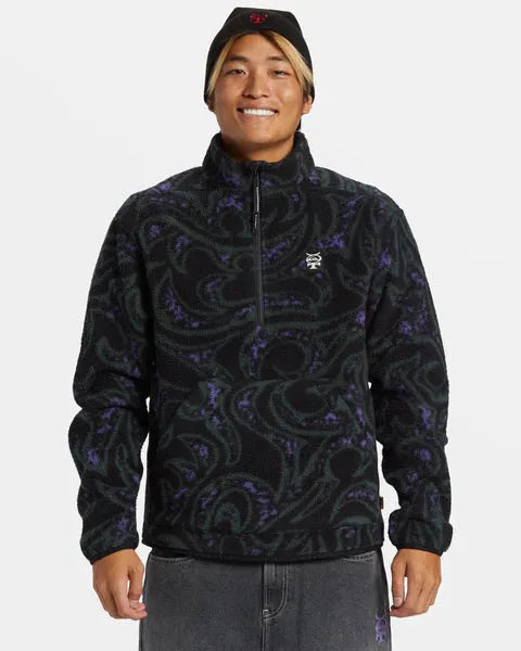 Quiksilver Men's Mercury Half-Zip Sweatshirt - SoHa Surf Shop