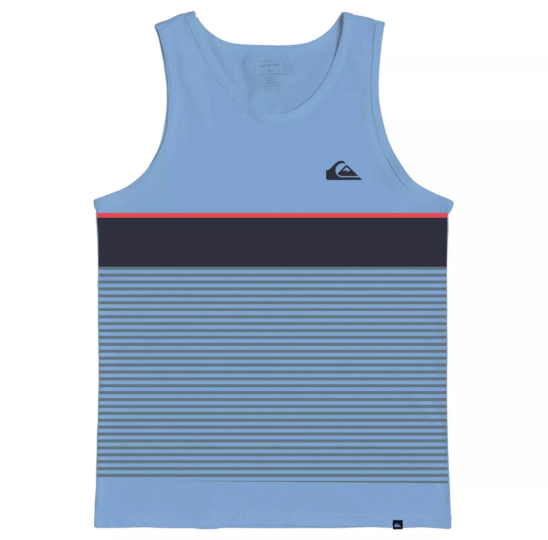 Quiksilver Men's Tijuana Stripe Tank Blue Bell pic 1 | SoHa Surf Shop