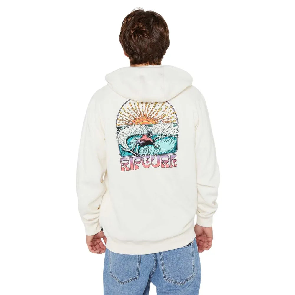 Ripcurl Men’s Grateful Shred Zip Hood - Bone 1