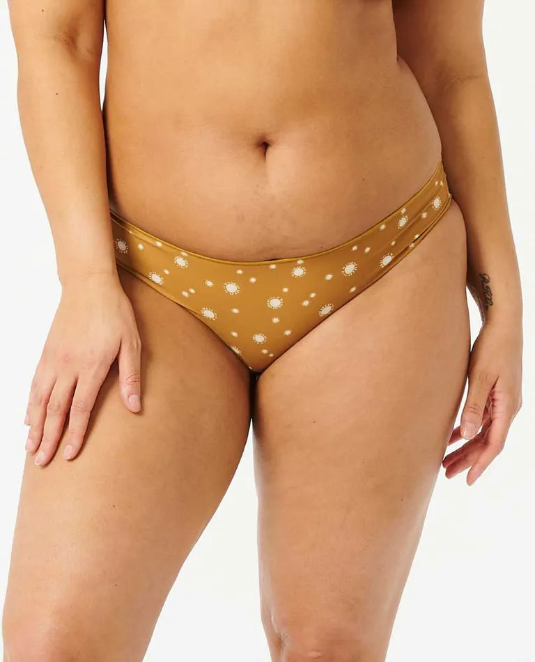 Ripcurl Women's Classic Surf Cheeky Coverage Bikini Bottom Final Sale Bronze pic 7 | SoHa Surf Shop