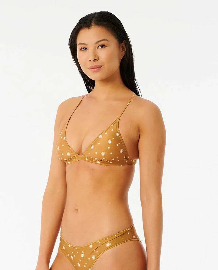 Ripcurl Women's Classic Surf Crossback Tri Bikini Top Final Sale Bronze pic 4 | SoHa Surf Shop