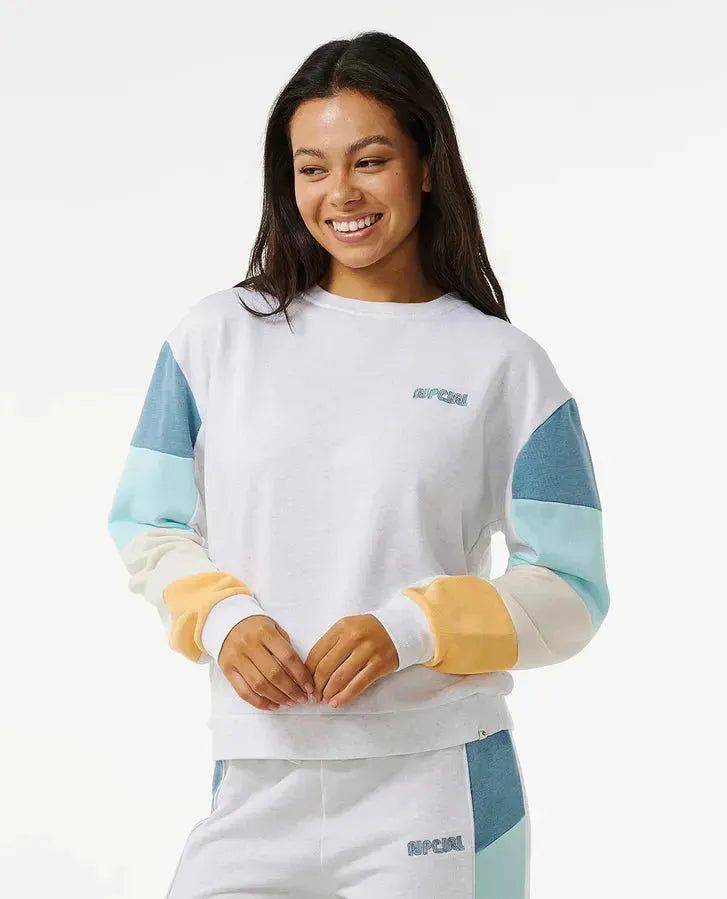 Ripcurl Women's Surf Revival Cut & Sew Crew pic 2