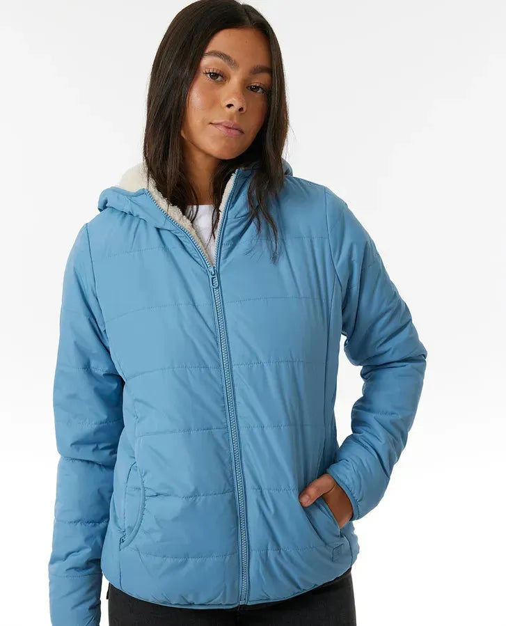 Ripcurl Womens Anti Series Anoeta Jacket Dusty Blue pic 1 | SoHa Surf Shop