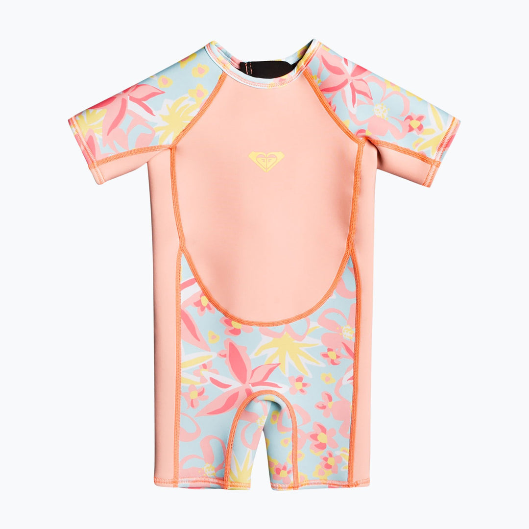 Roxy Toddler Girls 1.5 Swell Back Zip Springsuit in Floral Confetti - front view