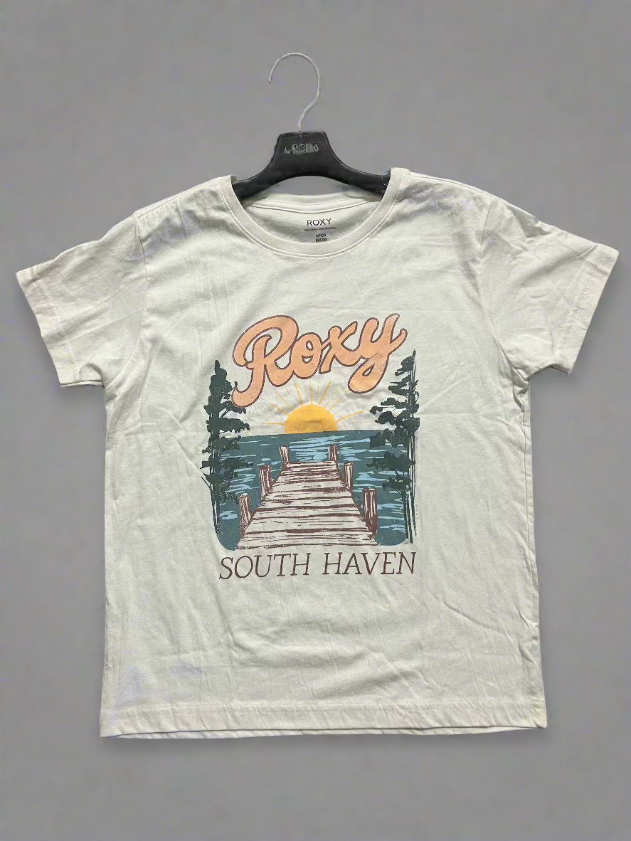 Roxy Lake Side South Haven TShirt White - SoHa Surf Shop