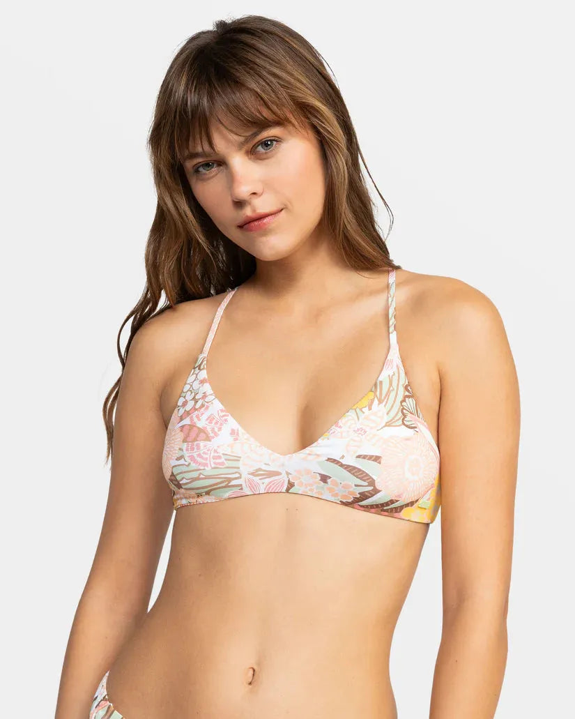 Roxy Playa Paradise Reversible Athletic Triangle Bikini Top FINAL SALE - SoHa Surf Shop