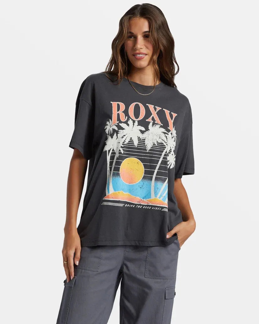 Roxy Women's Bring The Good Vibes Oversized Tee - SoHa Surf Shop