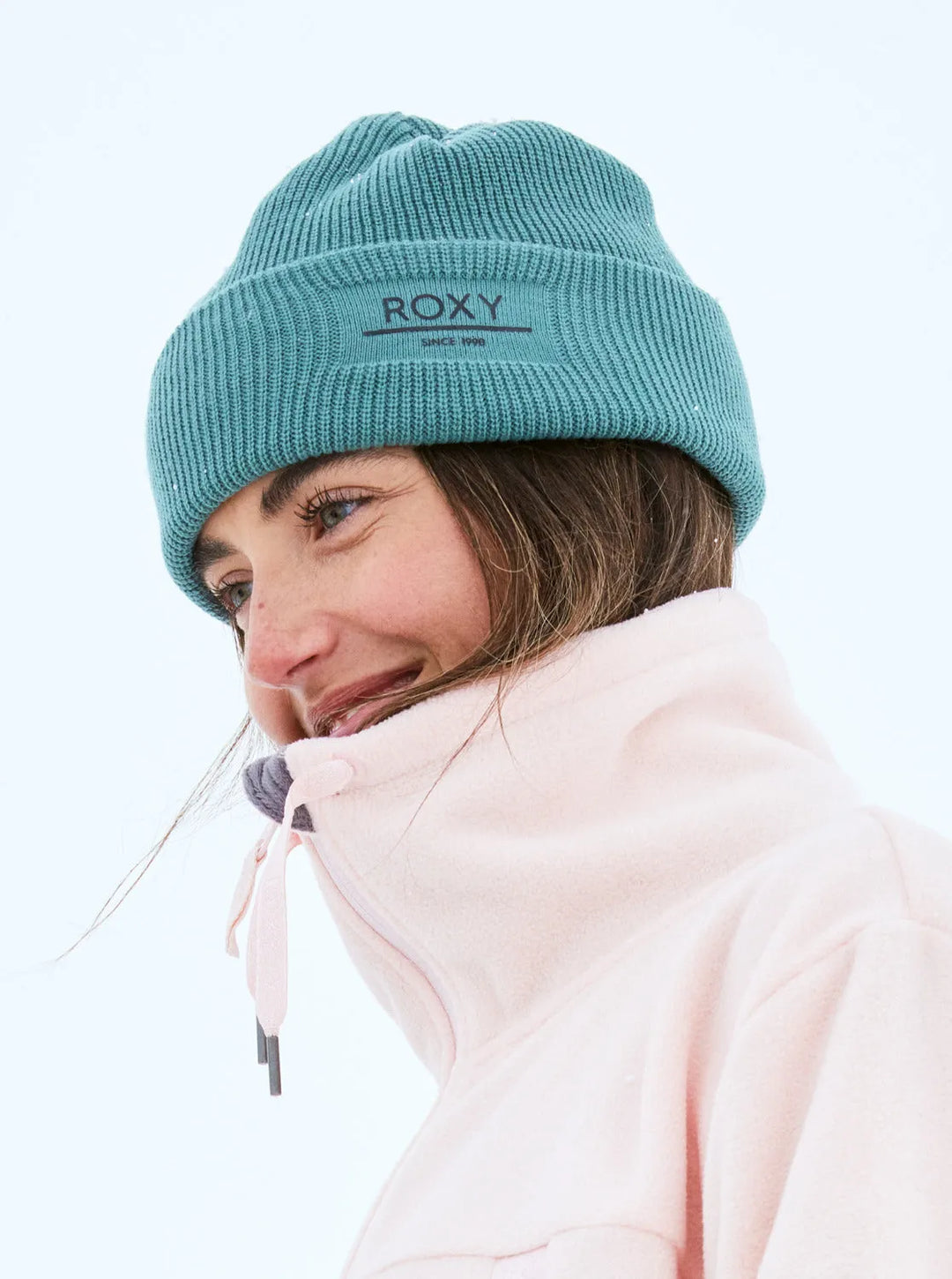 Roxy Women's Folker Rib Knit Beanie Sea Pine pic 9 | SoHa Surf Shop