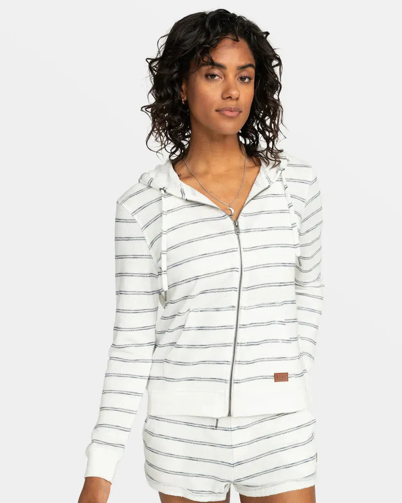 Roxy Women’s Perfect Wave Stripes Zip Up - SoHa Surf Shop