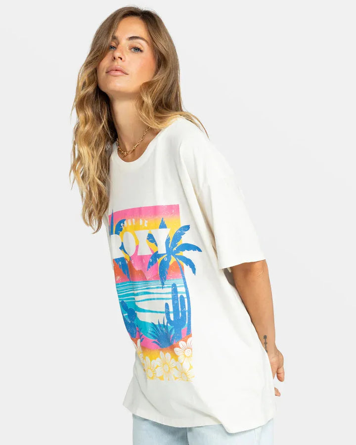 Roxy Women's Tour De Roxy Oversized Tee - SoHa Surf Shop