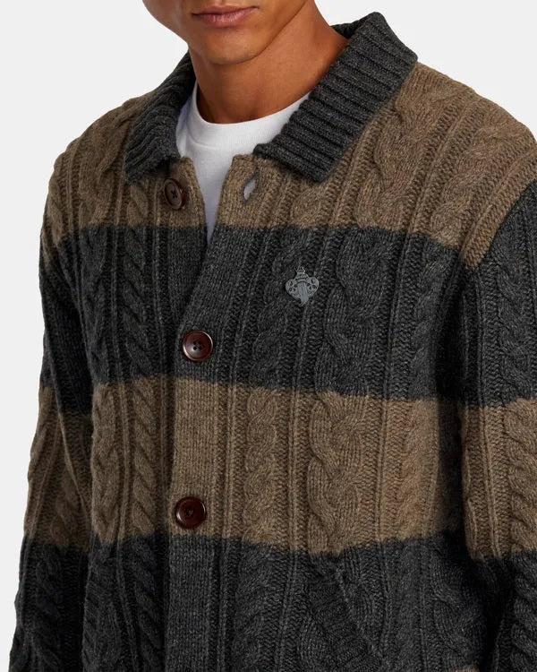 RVCA Men’s Chefs Kiss Cardigan - SoHa Surf Shop