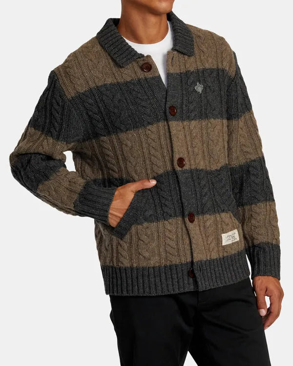 RVCA Men’s Chefs Kiss Cardigan - SoHa Surf Shop