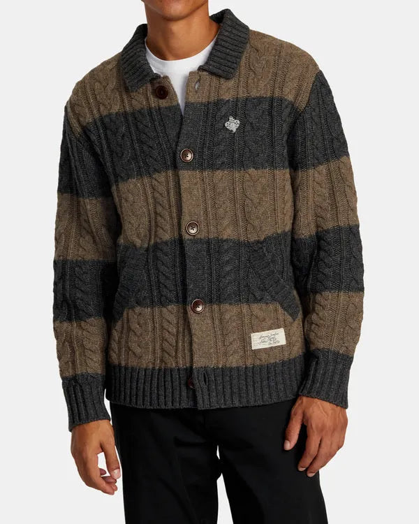 RVCA Men’s Chefs Kiss Cardigan - SoHa Surf Shop