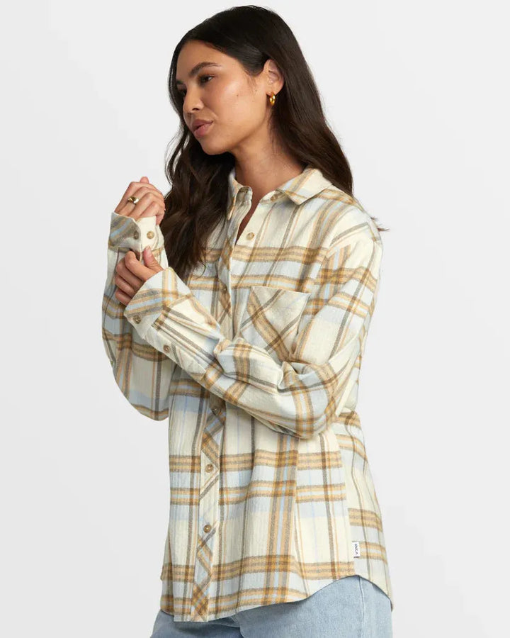 RVCA Women’s Breeze Flannel Long Sleeve - SoHa Surf Shop