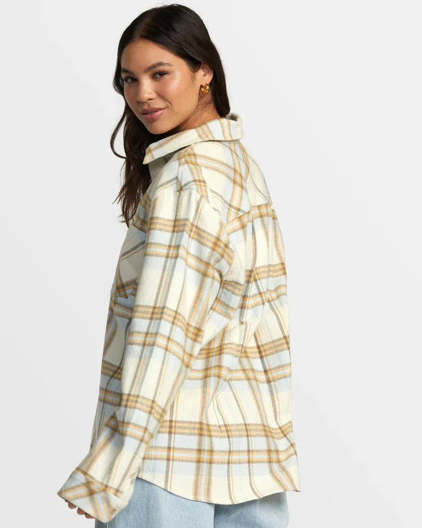 RVCA Women’s Breeze Flannel Long Sleeve - SoHa Surf Shop