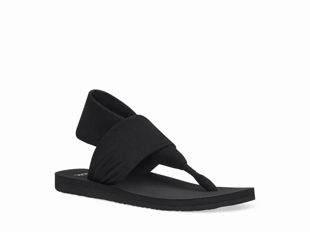 Sanuk Women's Sling ST Sandal Black pic 1 | SoHa Surf Shop