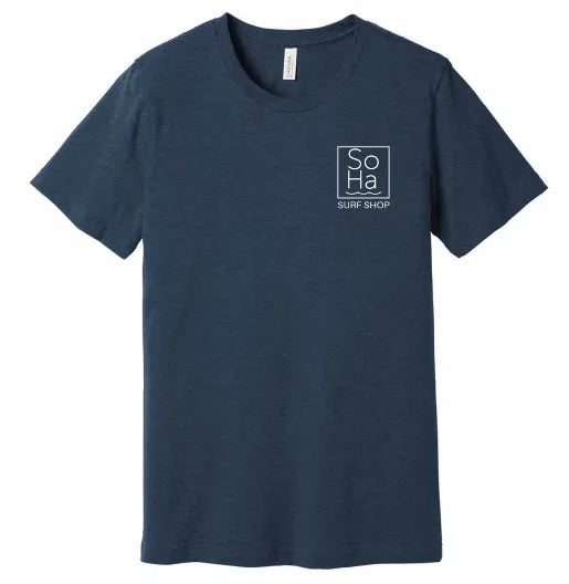 SoHa Square Logo Heather Navy - SoHa Surf Shop