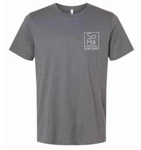 SoHa Square Logo Shirt Solid Asphalt - SoHa Surf Shop