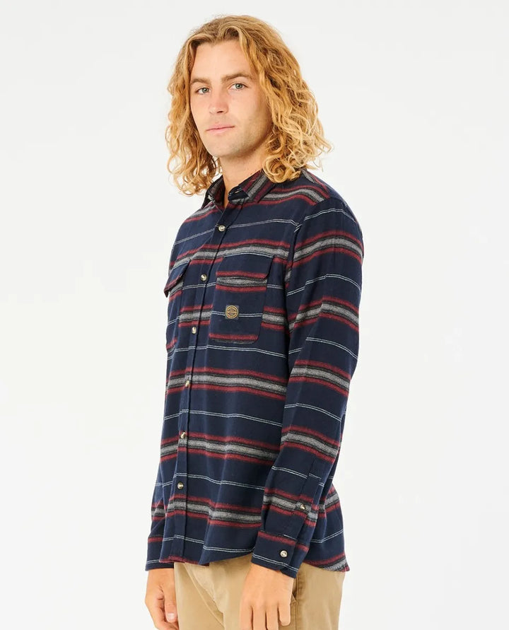 Steamzee Flannel Shirt Final Sale Navy pic 3 | SoHa Surf Shop