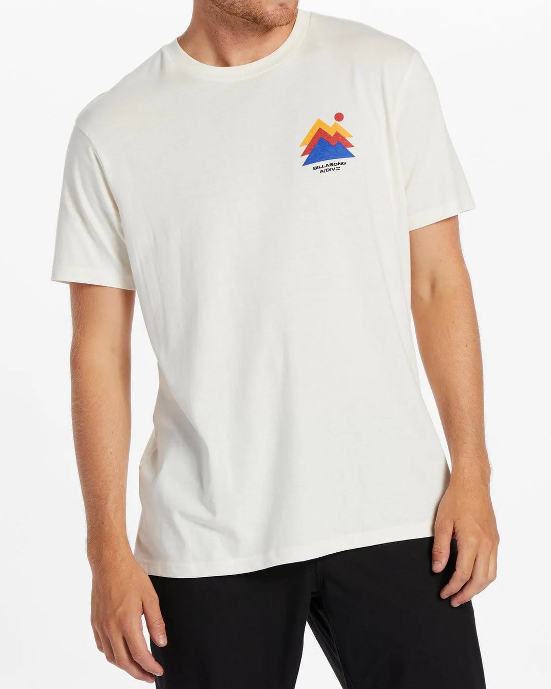 Billabong Men's Stepped Tshirt Off White pic 2 | SoHa Surf Shop