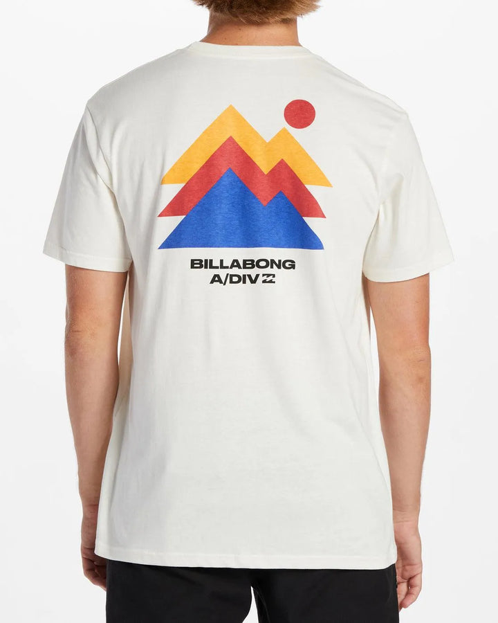 Billabong Men's Stepped Tshirt Off White pic 4 | SoHa Surf Shop