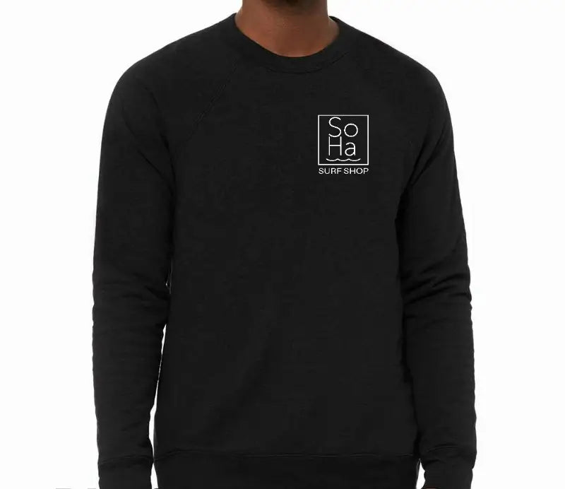 SoHa Square Logo Crewneck Sweatshirt Black
