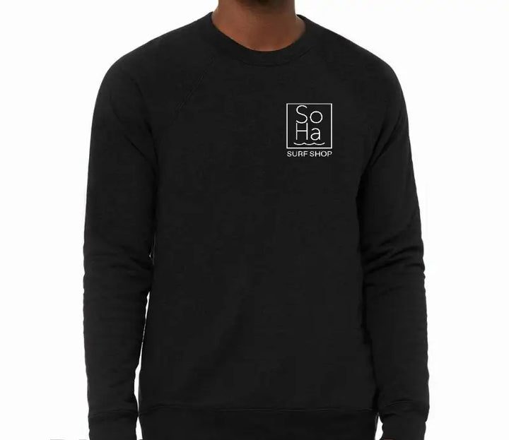 SoHa Square Logo Crewneck Sweatshirt Black