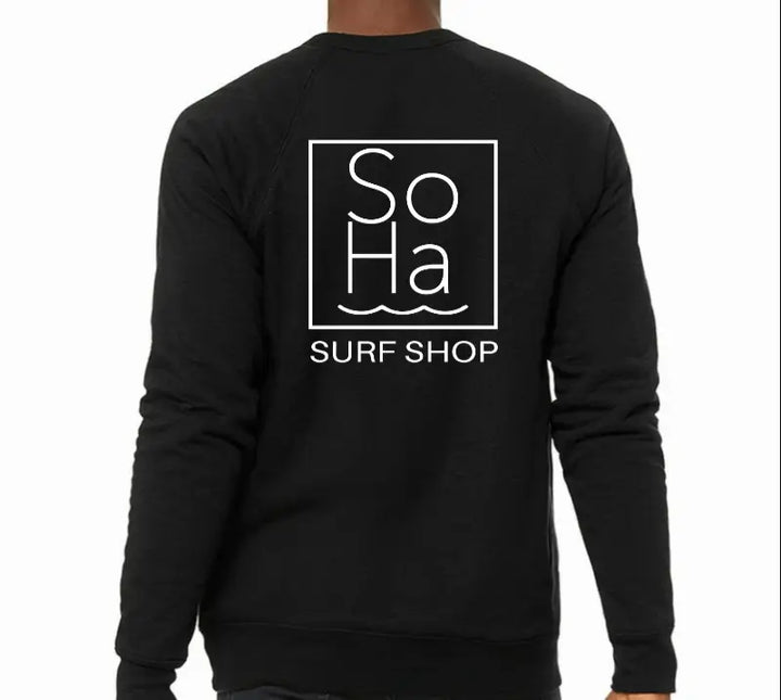 SoHa Square Logo Crewneck Sweatshirt Black 1