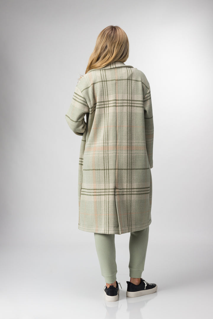 Reef Women's Beverly Knit Trench Jacket - Sage 5