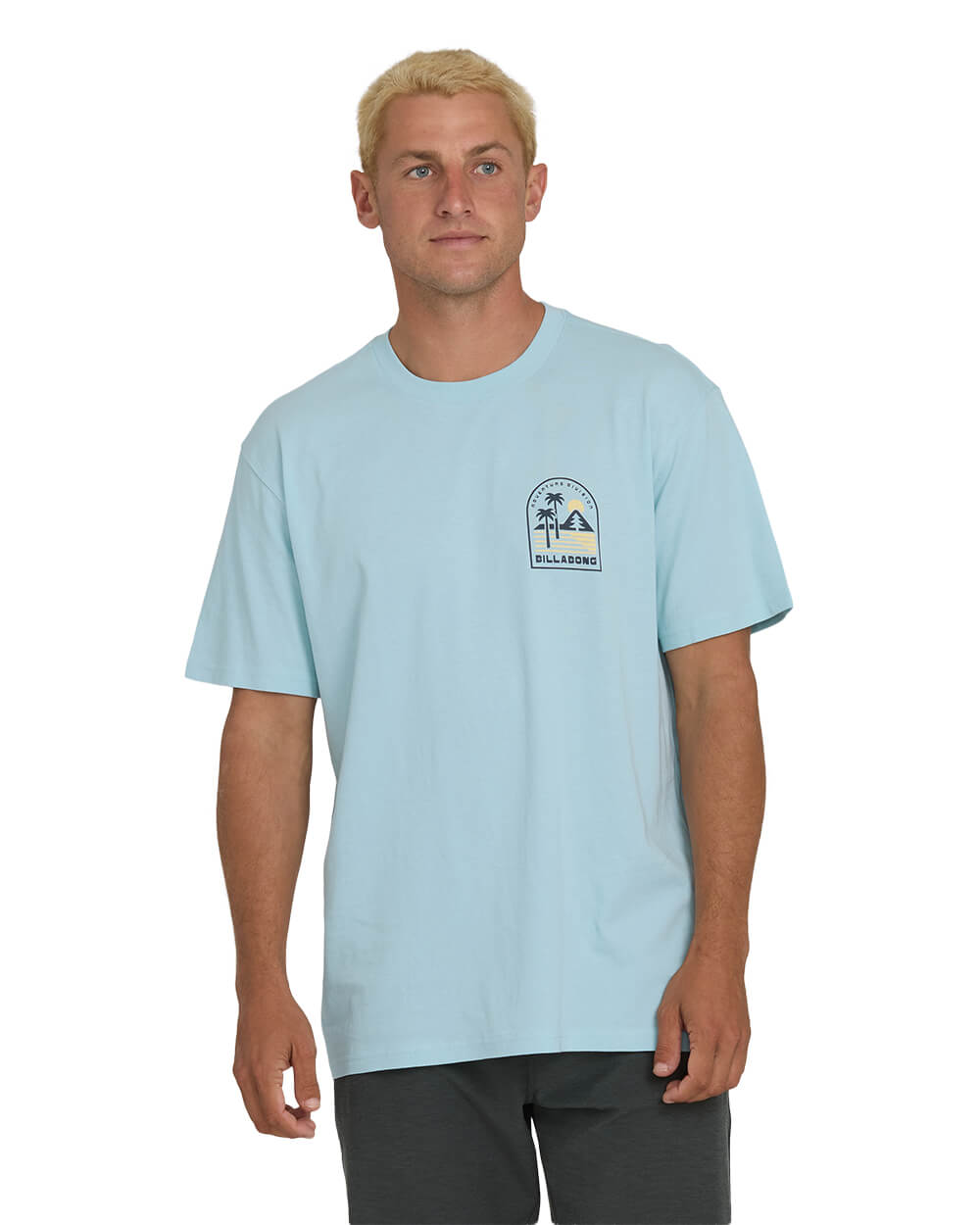 Billabong Men's Sun Down Premium Short Sleeve Tee Winter Sky