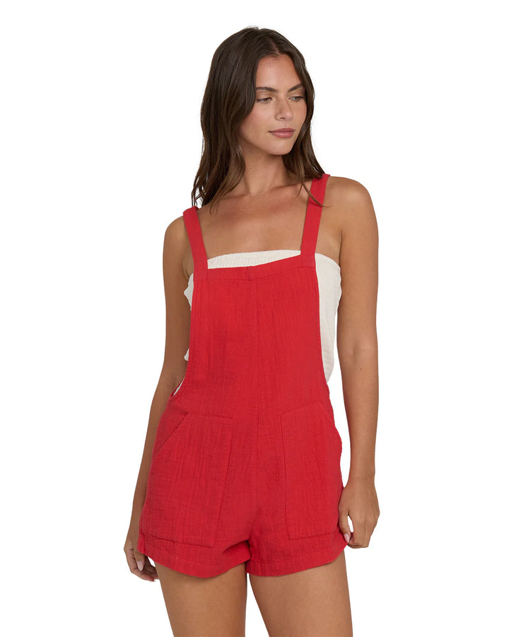 Billabong Women’s Beach Crush Overall - Fiesta Red