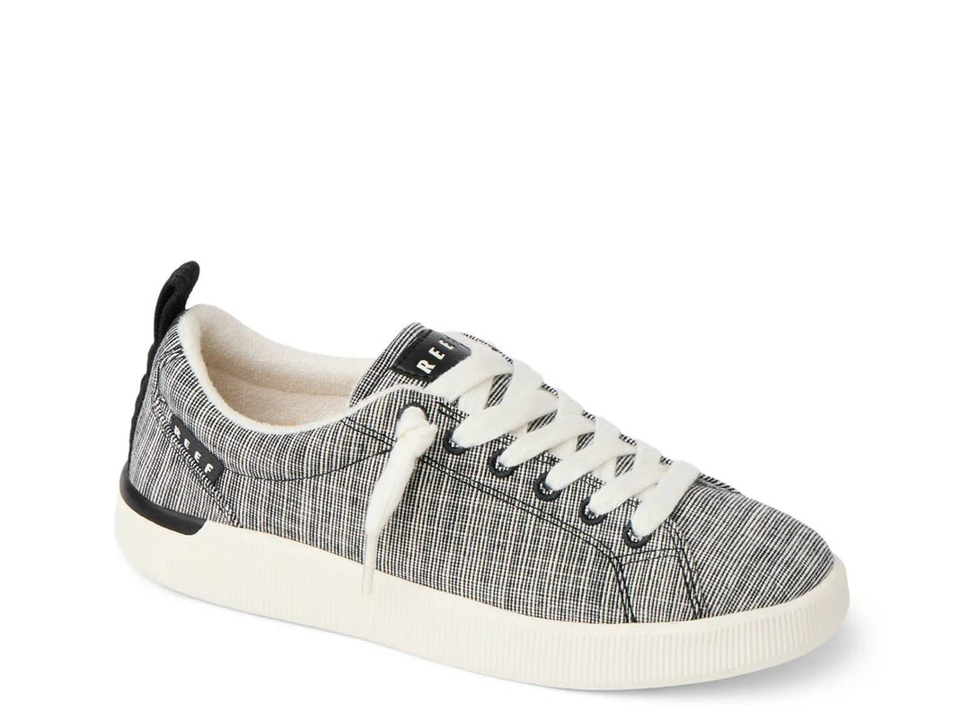 Reef Womens Cushion Breakwater Shoe in Black Stripe - side view