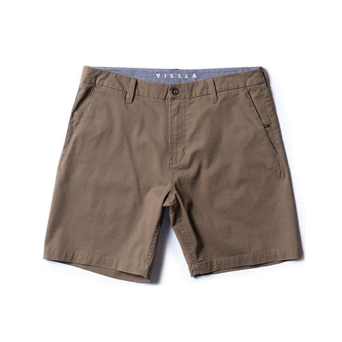 Vissla Mens No See Ums 18 Walkshort - Dark Khaki front view