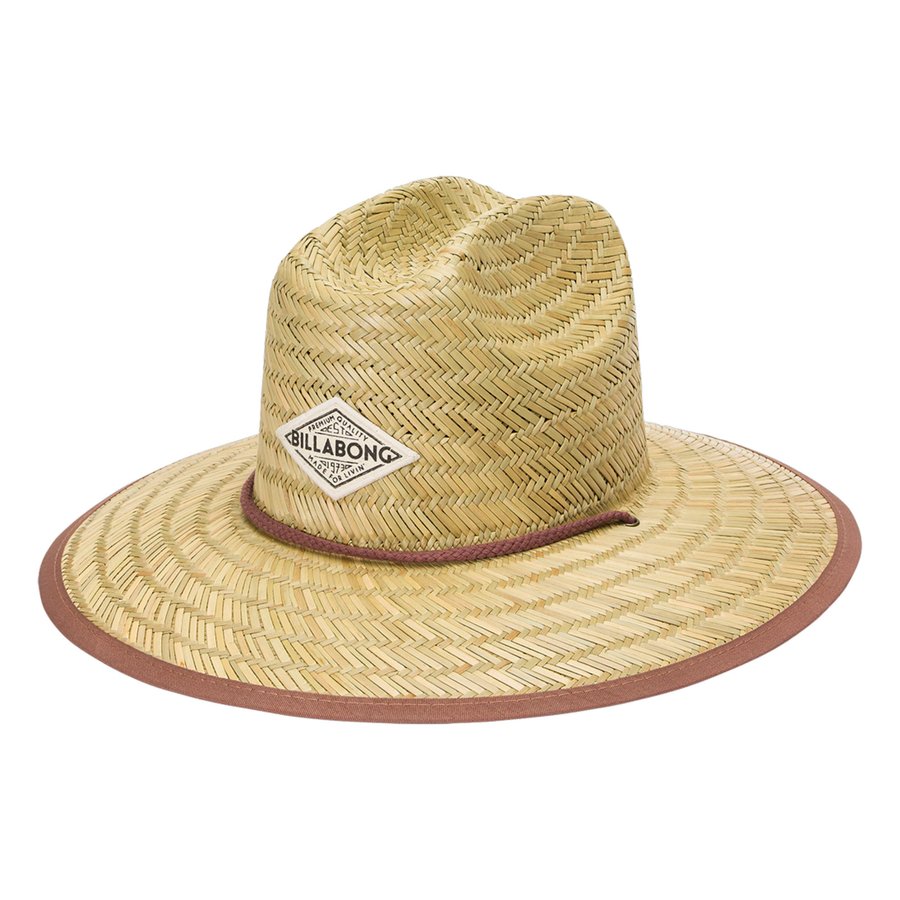 Billabong Womens Tipton Straw Hat in Natural - front view