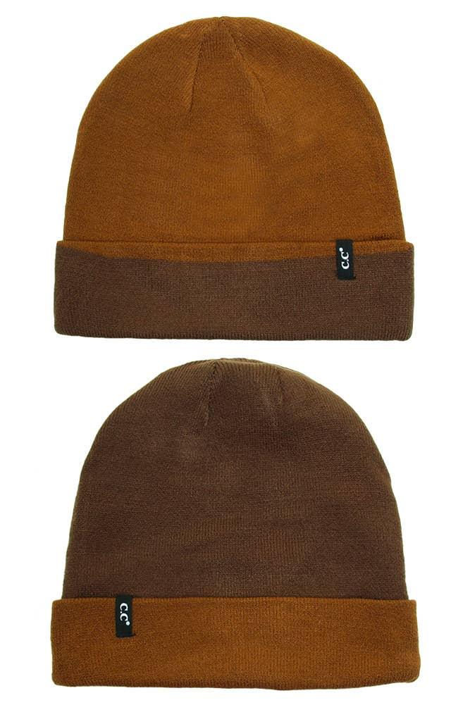 C.C Two Tone Reversible Beanie