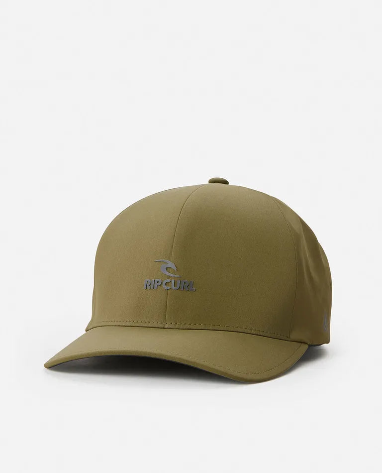 Ripcurl Men's Vaporcool Delta Flexfit Cap Olive pic 5 | SoHa Surf Shop